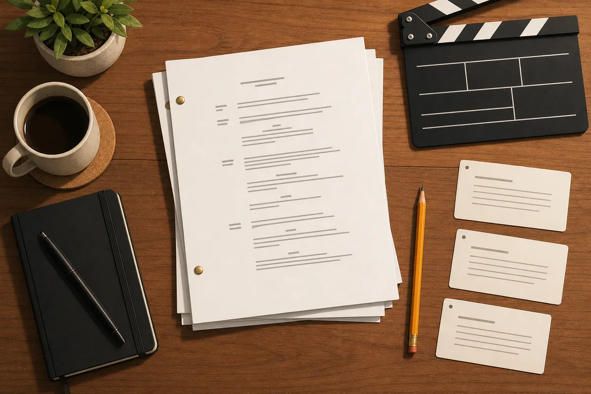 Film-Drehbuch Vorlage: kostenloses Screenplay-Format