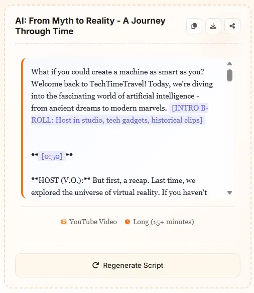 Structure de script YouTube avec hook introduction points clés et appel à l’action